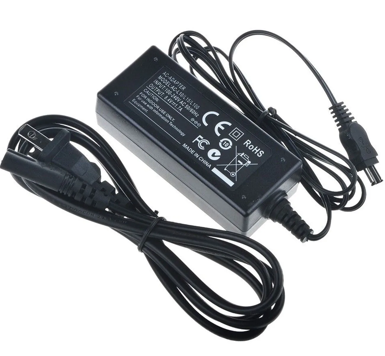 AC Power Adapter Charger for Sony DCR-PC6E, DCR-PC8E, DCR-PC9E, DCR-PC100E,  DCR-PC101E, DCR-PC103E Handycam Camcorder