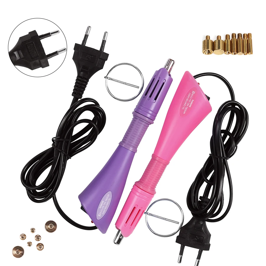 

Quick Heated Hotfix Rhinestone Applicator Hot Fix Applicator Iron-Wall Heat-Fix Tool Electric Soldering Iron