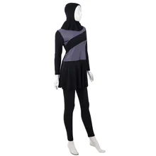 Summer Hooded Women Lady Muslim Full Cover Swimsuit Beachwear Costumes XS-XXXL