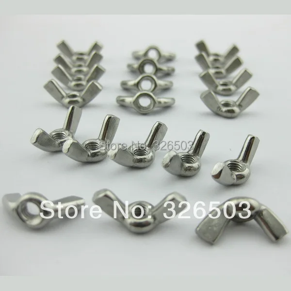 

Lot Of 20PCS 304 Stainless Steel M4 Wing Nuts Tattoo Machine Parts Supply WNT01-20