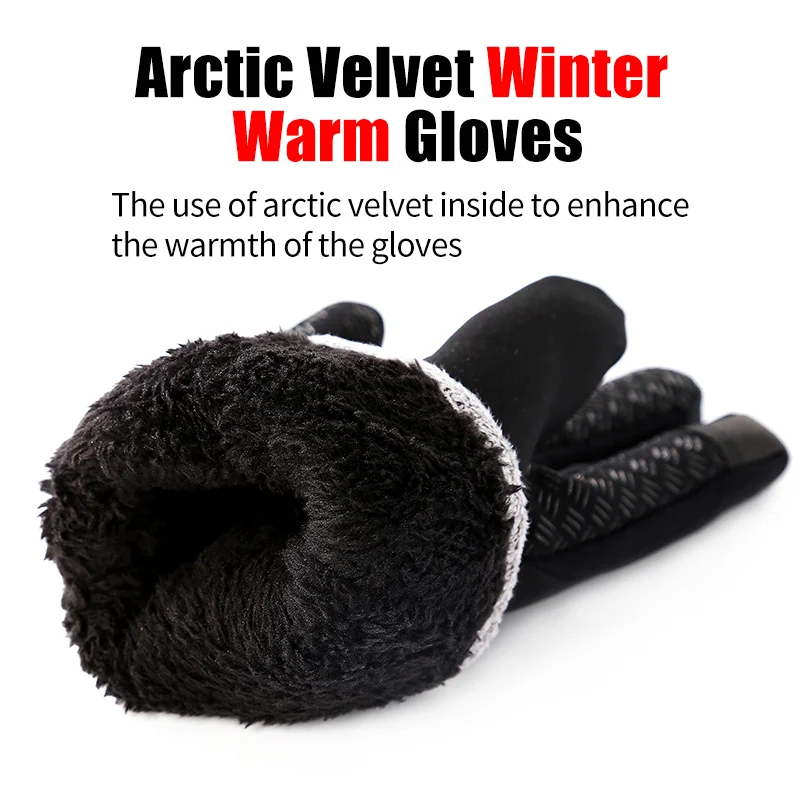 WEST BIKING утолщенные зимние велосипедные перчатки спортивные термальные велосипедные перчатки Мужские Женские мотоциклетные рыболовные походные теплые перчатки