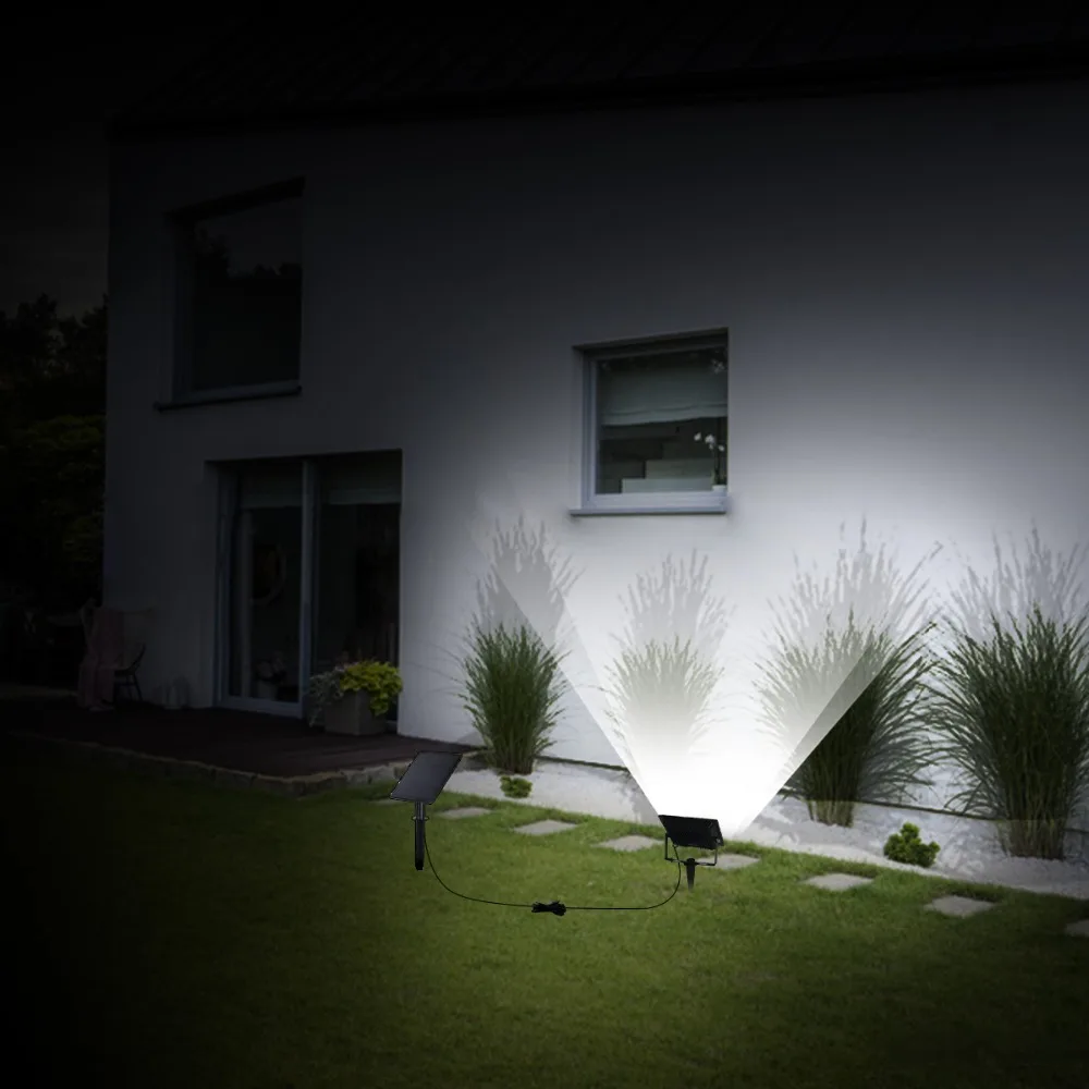 Lâmpada de Parede à Prova Iluminação do Trajeto ao ar Movido a Energia Holofotes de Emergência T-sun Lâmpada Solar Água Noite Livre Jardim Luz Cob d' 13 ???