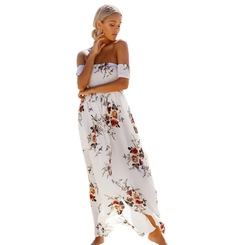 Maxi font b Dress b font font b Floral b font Vintage font b Print b