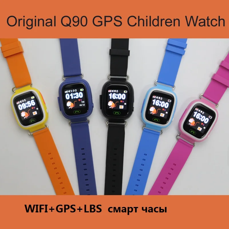 Оригинальные детские Смарт часы Q90 с сенсорным экраном WIFI устройство поиска