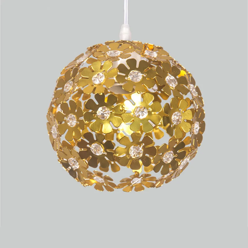 Подвесной светильник современный кристалл подвесной светильник светодиодный чердак скандинавский пористый подвесной светильник E27 абажур Бар Ресторан подвесной светильник креативная лампа - Цвет корпуса: Gold lamp