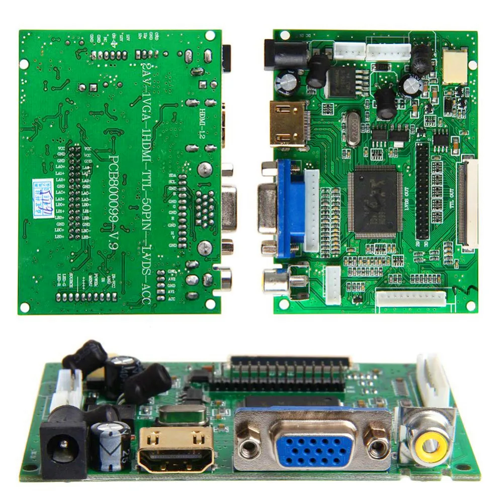 Jstping 8 inch HD LCD screen Monitor High resolution Audio input Driver Board Control HDMI VGA AV IPS Display For Raspberry Pi