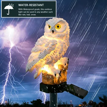 

Owl Solar Light Solar Outdoor Garden Waterproof IP65 Lamp Solar Powered LED Lawn Lamp for Yard Garden Lighting Decoration