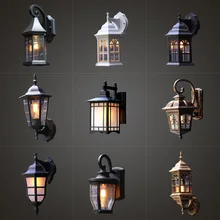 Открытый настенный светильник водонепроницаемый Европейский ретро Лофт промышленный ветер балкон скандинавский наружный настенный светильник садовый светильник