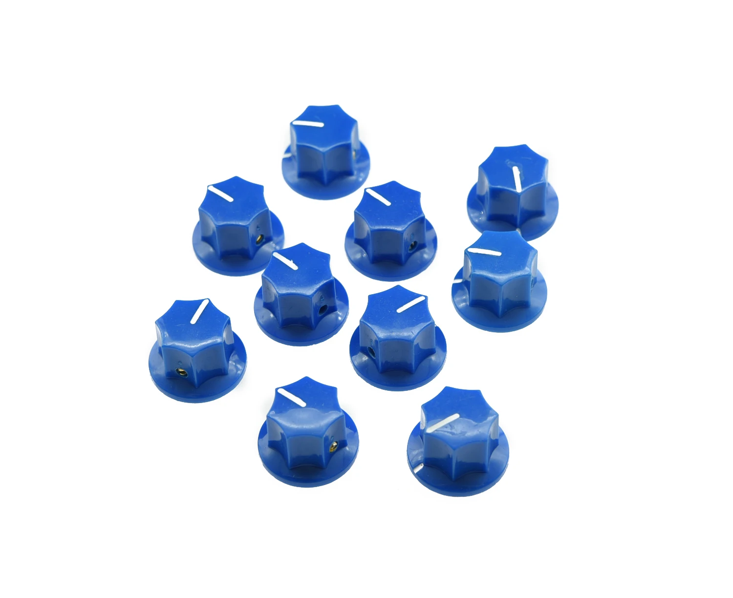 KAISH 10pcs USA Spec Large Knobs 1/4&quot MXR Style Jaguar Mustang Knob Blue | Спорт и развлечения
