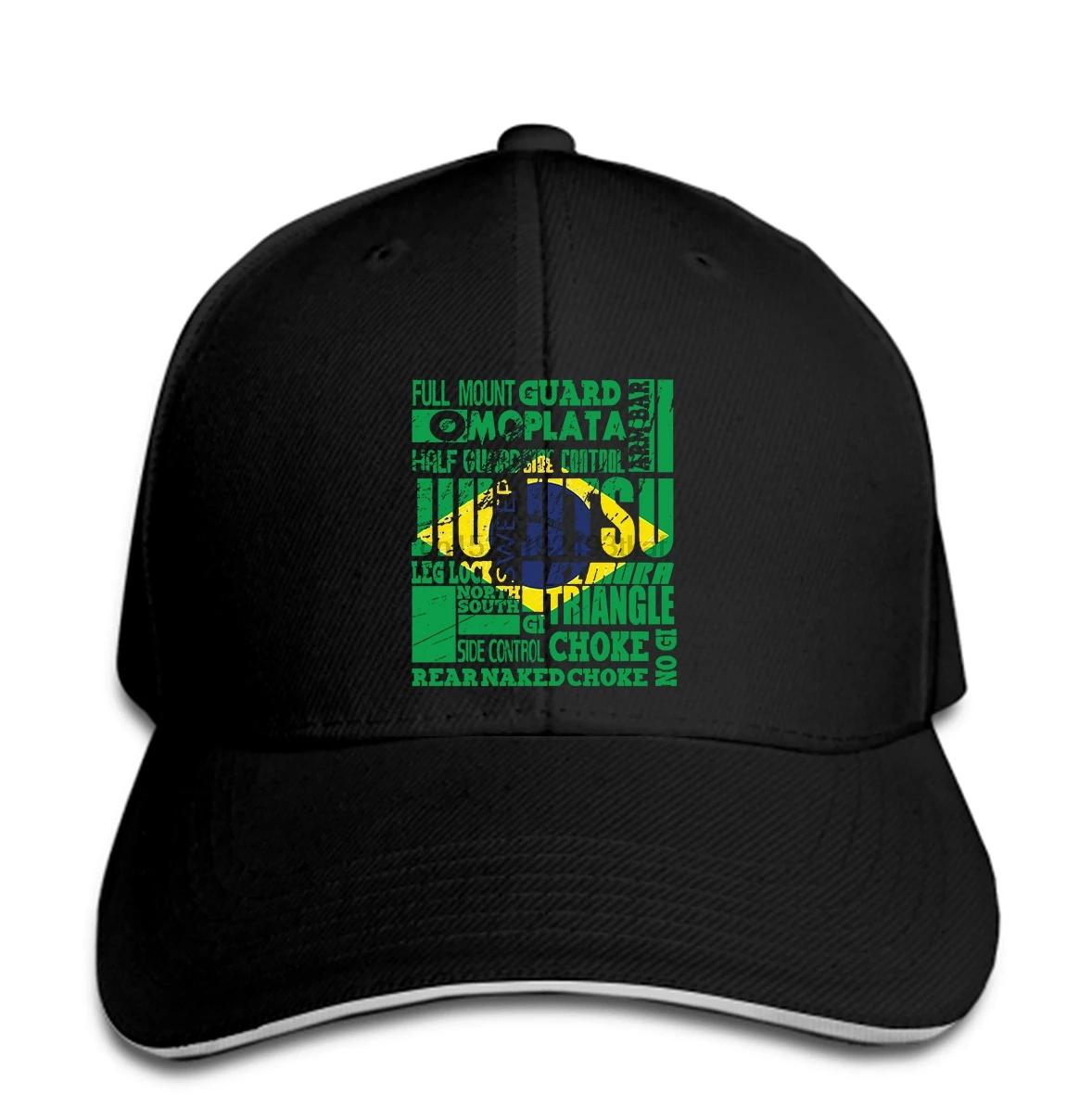 

Baseball cap Summer Funny Men BRAZILIAN JIU JITSU A Z FLAG BJJ Hat Peaked cap