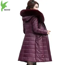 Большие размеры, L-8XL, зимние парки для женщин,, натуральная кожа, пальто, пуховик, хлопок, куртка для женщин, Утолщенные, Теплые Топы, пальто большого размера
