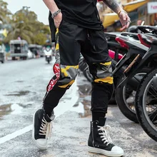 Ботильоны-длина Повседневное камуфляжные штаны мальчиков Летняя мода джоггеры с камуфляжным принтом Для мужчин хип-хоп Slim Fit Harajuku брюки-карго уличная