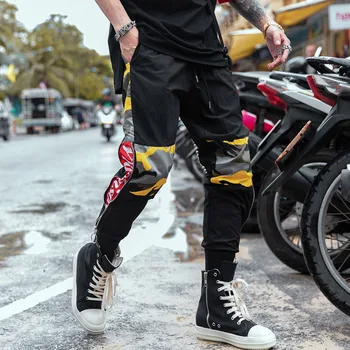 

Ankle-length Casual Camo Pants Male 2019 Summer Fashion Camouflage Joggers Men Hip Hop Slim Fit Harajuku Cargo Pants Streetwear