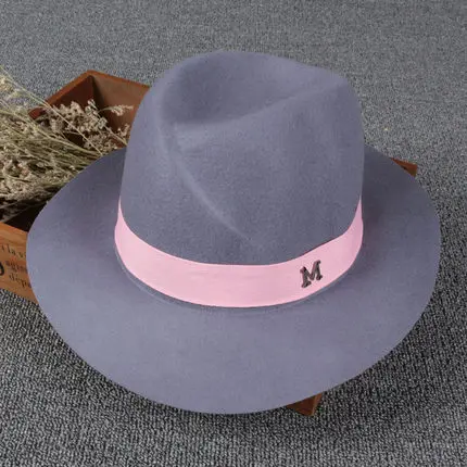HSS брендовая шерстяная шляпа Женская Весенняя и зимняя в Европе и Америке, британский стиль, джазовая шляпа с большими полями