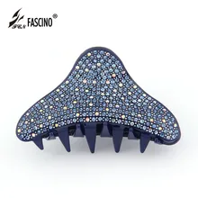 2016 Nueva Mejor Calidad de Lujo Acetato Rhinestone Garra Del Pelo Del Clip Para Las Mujeres Chica de Gran Tamaño Cangrejo Pinza de Pelo Clip de La Joyería (EY820025)