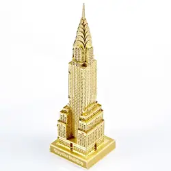 Piececool Chrysler Building 3D металлические головоломки DIY собрать модель Наборы P005-G лазерная резка головоломки игрушки