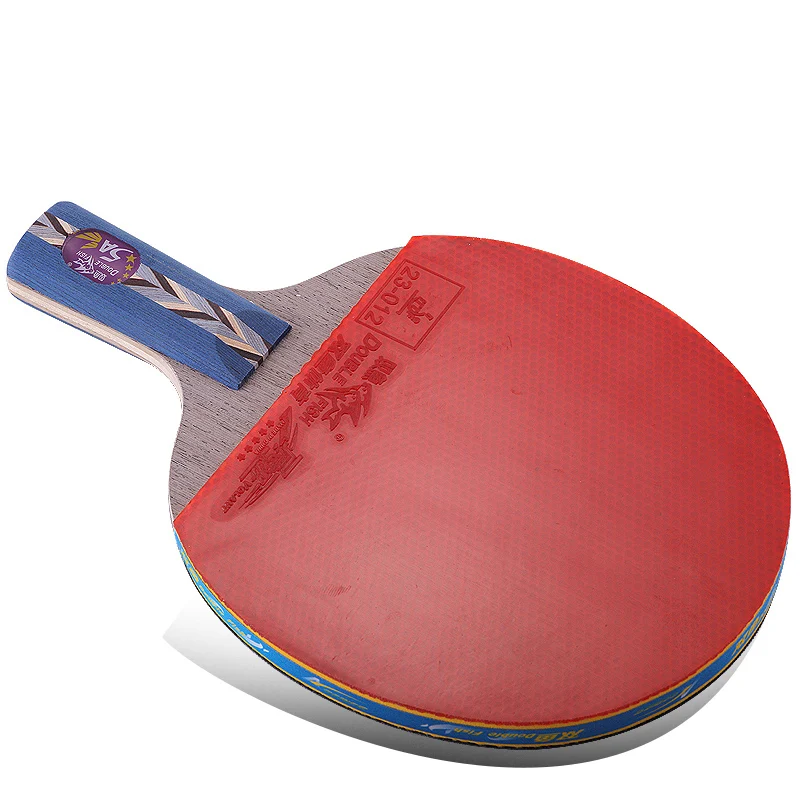 الأصلي مزدوجة الأسماك 5 نجوم 5A الجدول مضارب التنس مضرب الخفافيش الرياضية الخشب شفرة سريع هجوم حلقة ل الهواة ترفيه اللاعبين