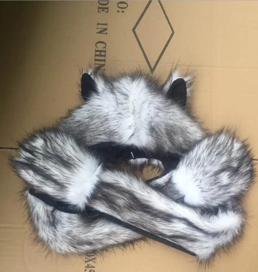 animal hat carton cut winter women cap 6