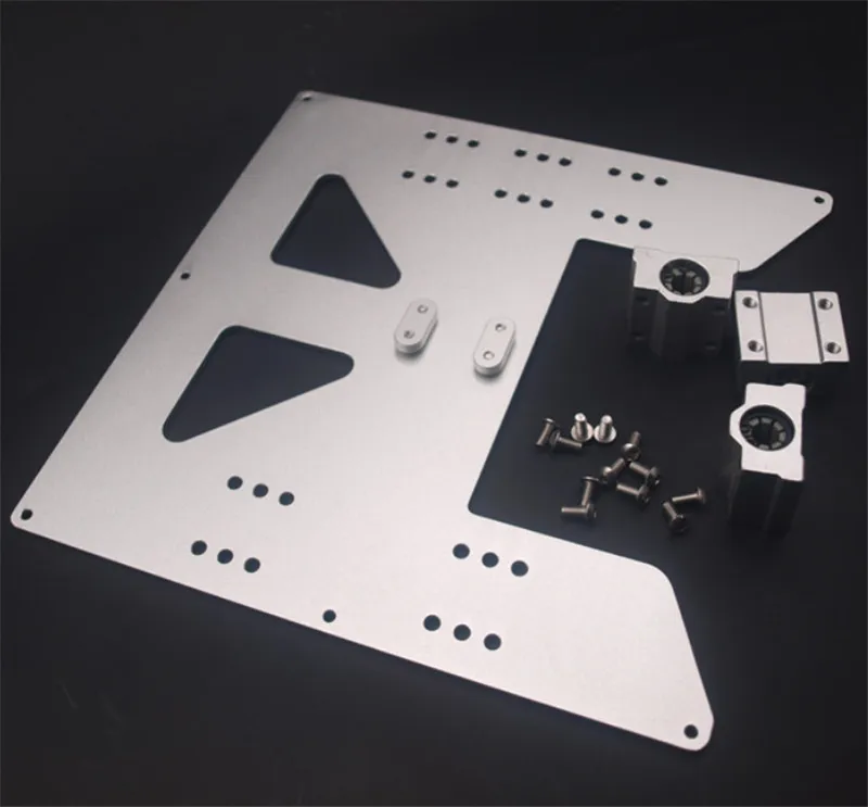 

Anet A8 A6 3D Printer Upgrade Y Carriage Anodized Aluminum Plate with timing clamp Igus Drylin RJ4JP-01-08 block kit