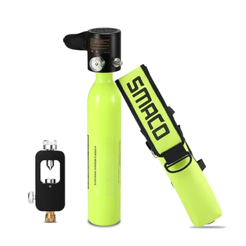 

0.5L Scuba Oxygen Cylinder Diving Air Tank Scuba Regulator Diving Respirator with Gauge Snorkeling Breathing Equipment
