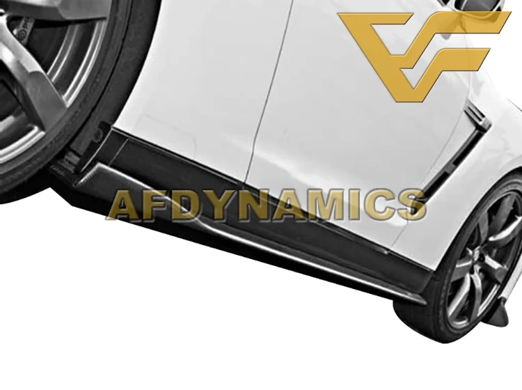 08-19 GT-R R35 GTR AFD-V поверхность из углеродного волокна сторона юбки