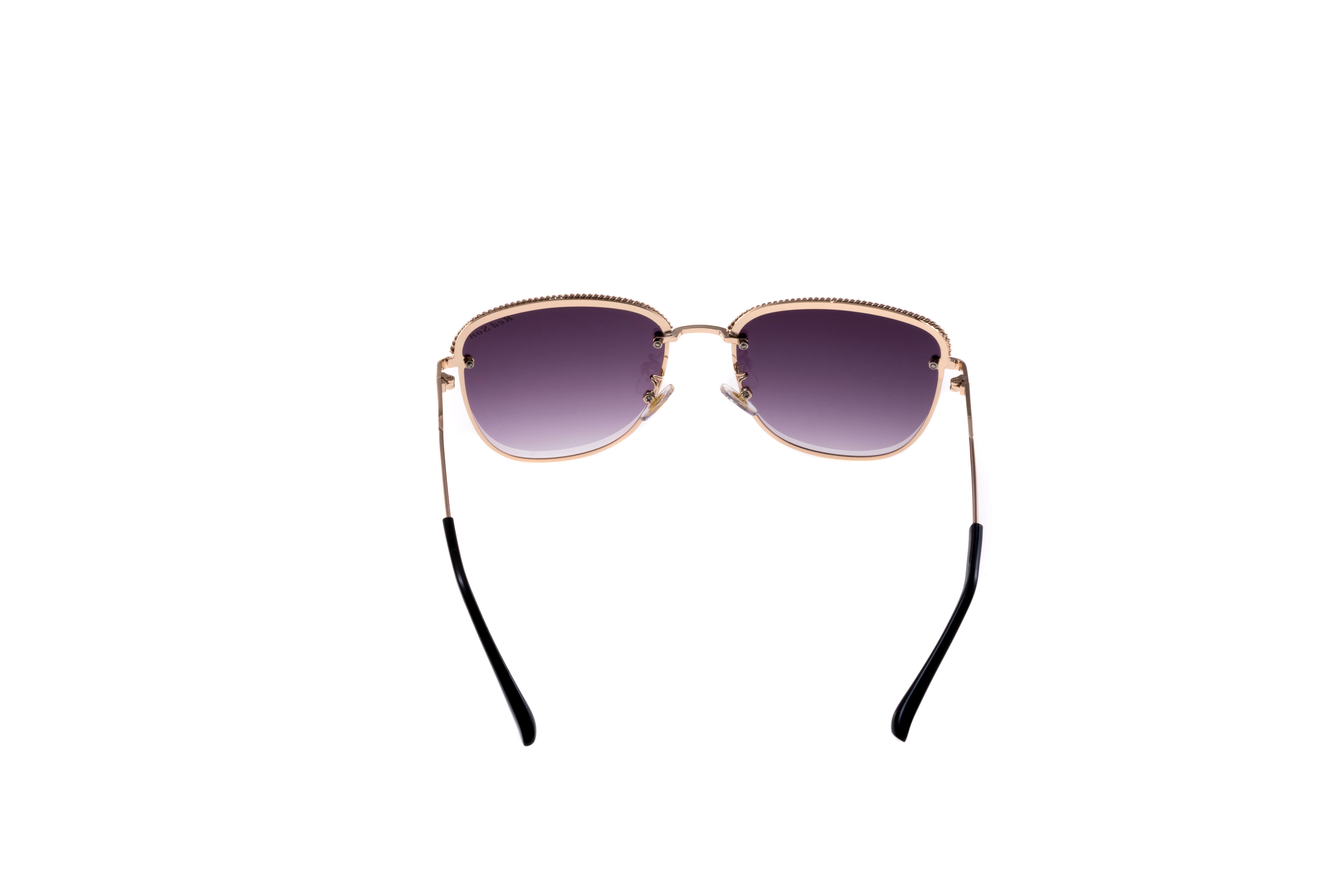 Red Son Golden Frame Semi-Rimless Sunglasses Women Polarized Classic eyewear Photochromic Gradient Goggles UV400