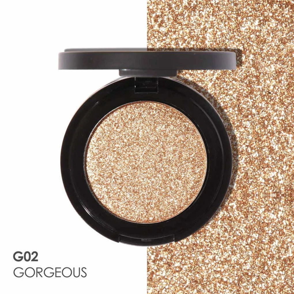 

2018 New 8 Colors Women Single Color Smoky Waterproof Glitter Eyes Shadow Powder Palette Girls Eyes Makeup Tools