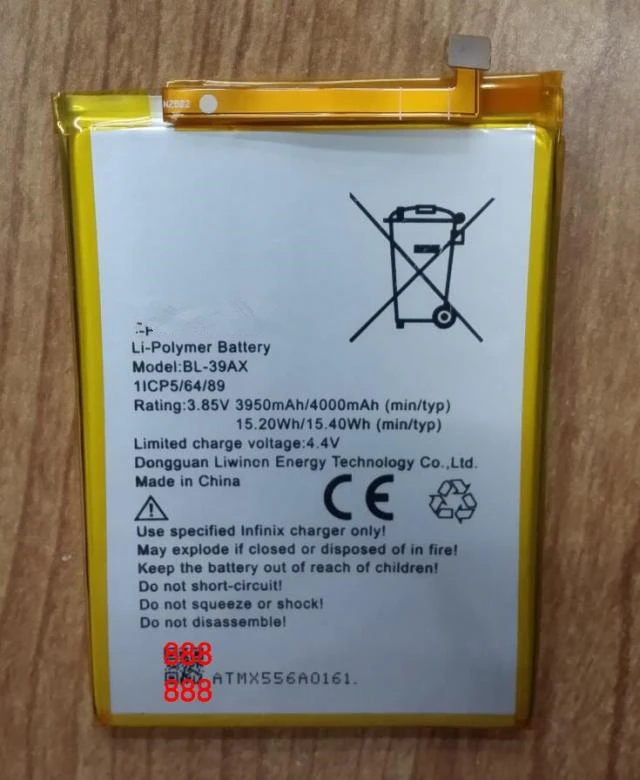 

3.8V 3950 mAh Replacement Battery For Infinix 4 X557 BL-39AX Cell Phone Batteries with repair tools for gift