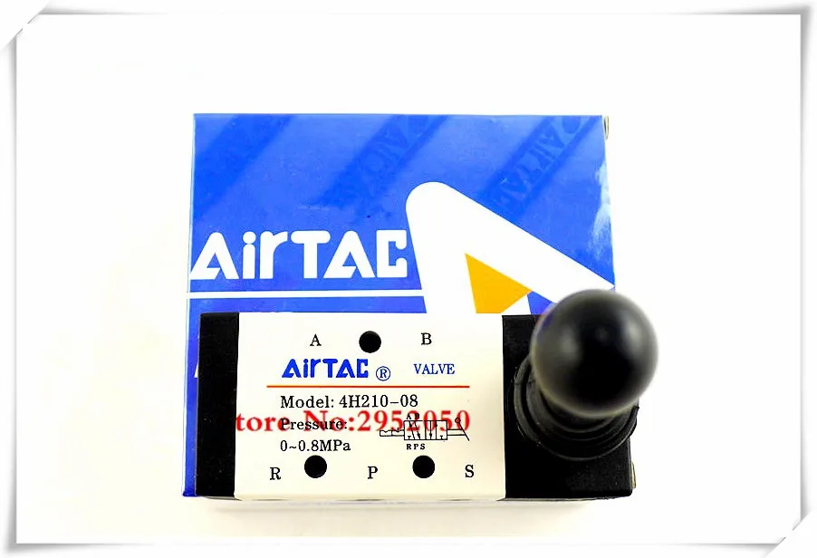Airtac 5 способ Пневматический воздушный ручной рычаг управляемый клапан 4H210-08 порт 1/" BSP ручного управления клапаны