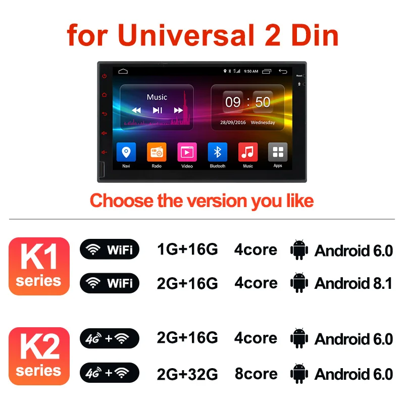 Ownice C500 G10 Octa  8 Core Android 2G RAM  32GB ROM Support 4G LTE SIM Network Car GPS 2 din Universal car Radio dvd player