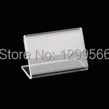 Мода прозрачный акриловый стол держатель маркировки ценник Реклама акции карта Дисплей подставка держатель 6*4 см
