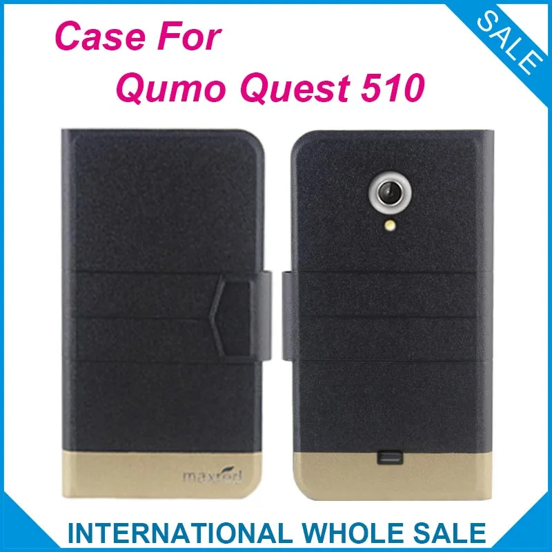 

5 Colors Hot! Qumo Quest 510 Case Fashion Business Magnetic clasp Flip Leather Exclusive Case For Qumo Quest 510 Cover