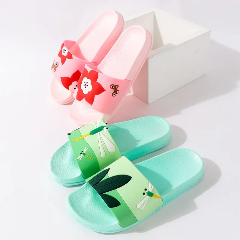 

Oeak Women Shoes Cute Animal Sliders Cartoon Flip Flops Sandal Home Bathroom Slippers Non-Slip On Flats Ladies Summer Shoes