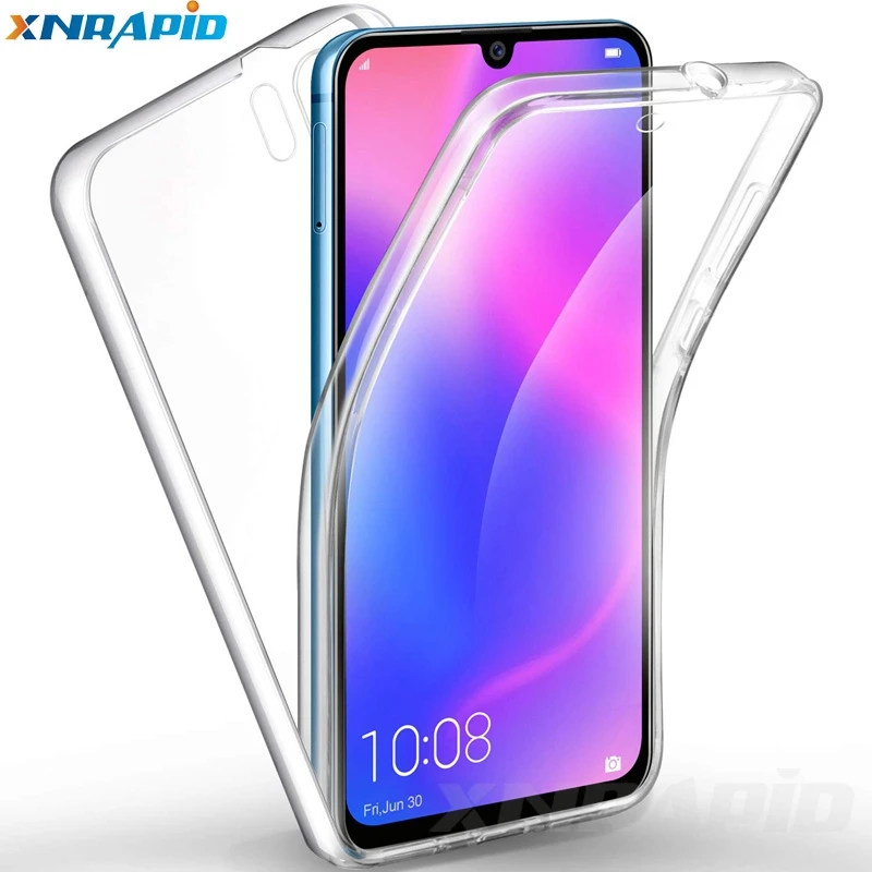 

front rear covers for xiaomi redmi 7 Note 7 / Note 7 Pro full body anti-fall protection TPU+PC soft 360 degree crystal covers