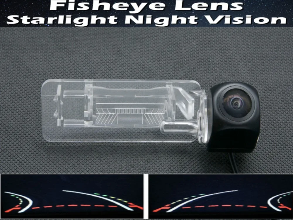

For Mercedes Benz Smart Fortwo / Smart ED Fisheye Lens Trajectory Tracks 1080P Car Rear view Camera Reverse Parking Camera