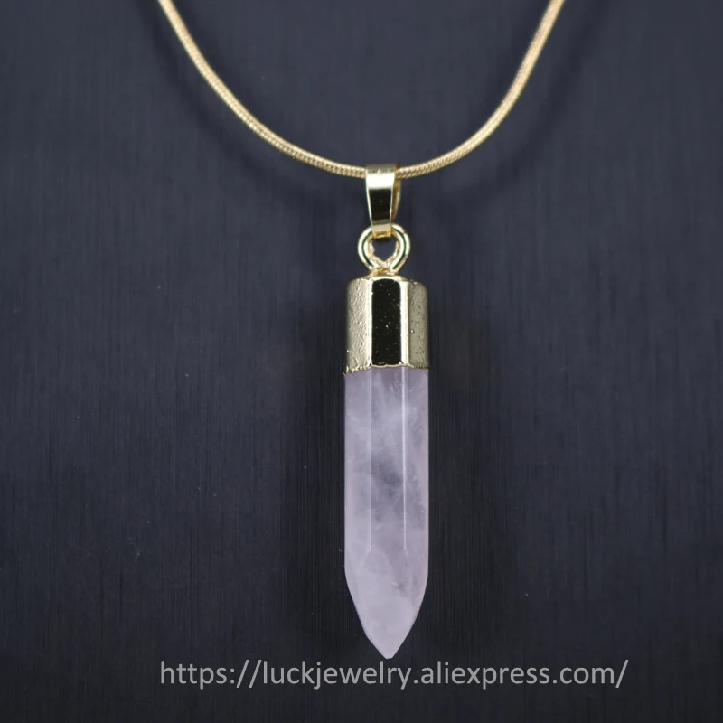 1 шт. Luck Jewel Bulle цвет драгоценного камня ожерелье из природных кристаллов