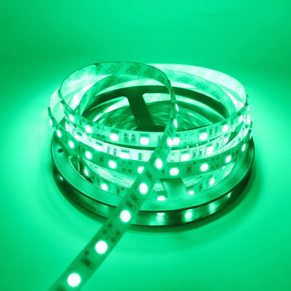 Супер яркость 5 м 12 В вход SMD5050 60 Led/метр 300 Гибкая полоса теплый белый красный