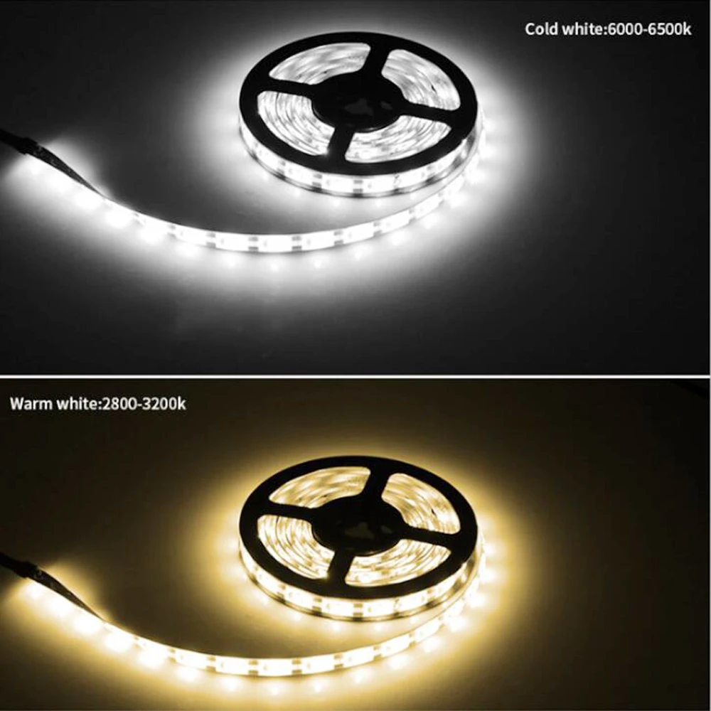 Yabstrip светодиодный датчик движения 2835 60 светодиодный s или USB порт Светодиодная лента Гибкая лампа лента для шкафов лестниц кухонный шкаф