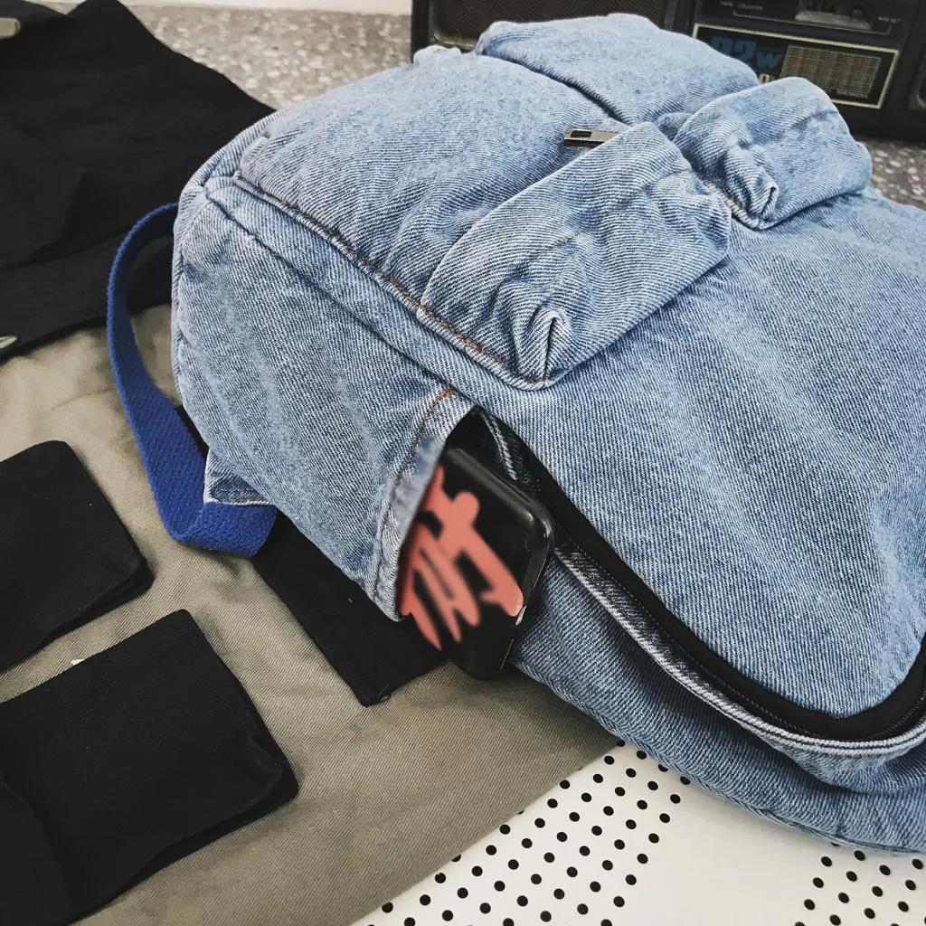 Рюкзак Aelicy Denim для мальчиков вместительный винтажный холщовый рюкзак на плечо