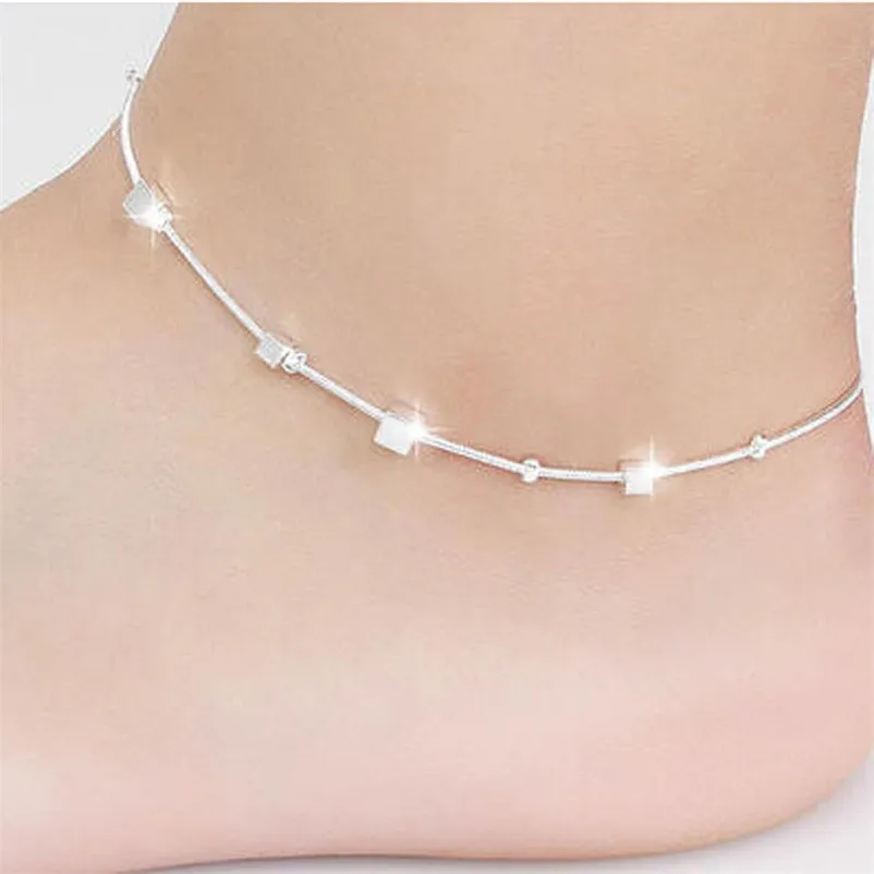 2018 NEW Beads anklets for women Small Box Women Chain Ankle Bracelet Barefoot Foot Jewelry Sandals Pulseras Tobilleras J20#N (2)