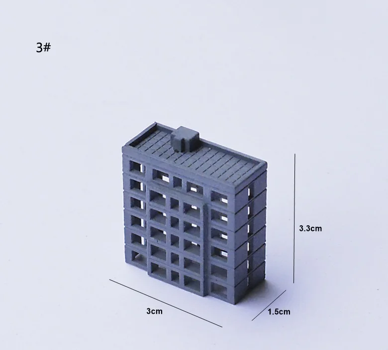DIY модель строительные наборы ABS пластик жилое здание завод Офис школа Хо поезд наборы - Цвет: 3