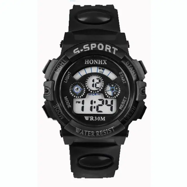 Attractive Waterproof Children Boy Watch Digital LED Quartz Alarm Date Sports Wr Attractive Waterproof Children Boy Watch Digital LED Quartz Alarm Date Sports Wr