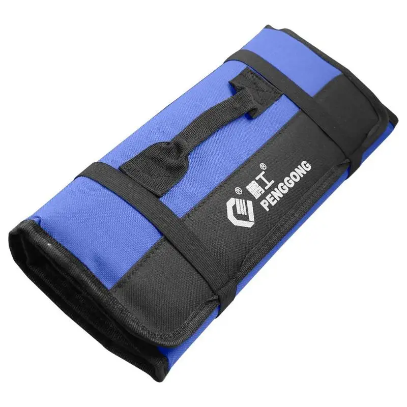 Портативный водонепроницаемый Оксфорд ручки для переноски складной рулон сумки инструментарий хранения сумка для инструментов Органайзер Сумка Чехол - Цвет: Синий