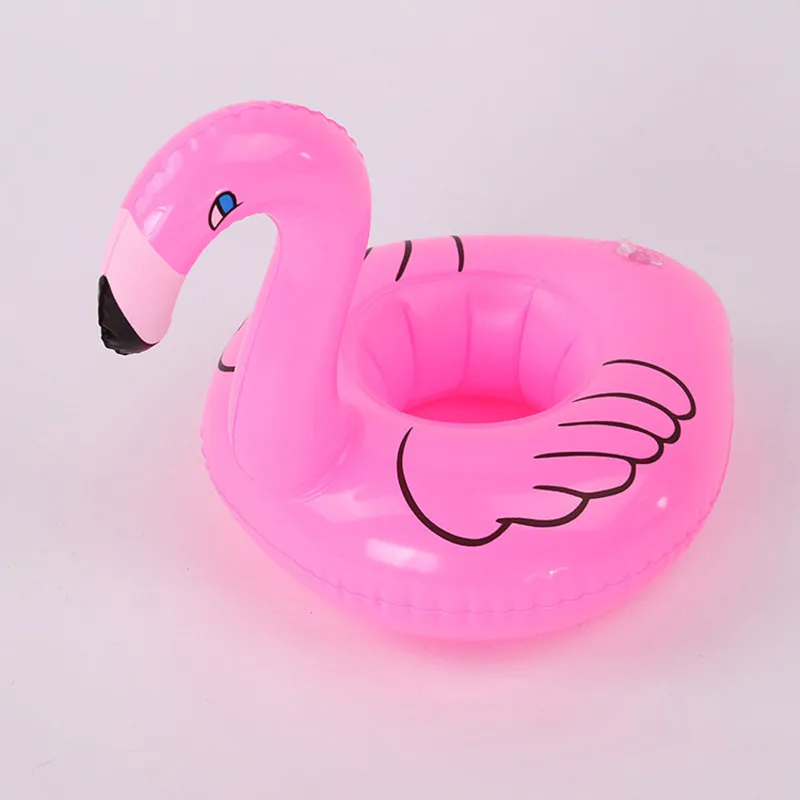 Tropical Flamingo Party Decoration Float Inflatable Drink Cup Holder Garden Pool Hawaii Party Hawaiian Toy Event Party Supplies