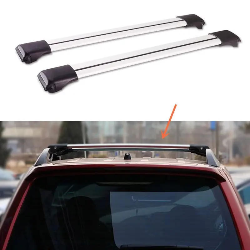 A Pair Aluminum Cross Bar Roof Cargo Luggage Rack For Subaru Forester