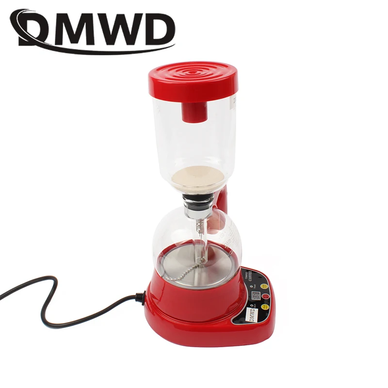 DMWD электрическая японская стильная сифонная Кофеварка стеклянная вакуумная кофемашина 3 чашки пивоварня капельный чайник фильтр нагревательный элемент чайника EU
