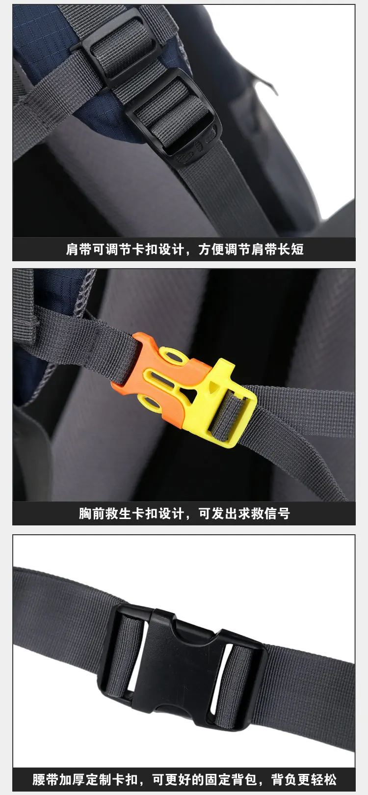 50L большой емкости альпинистская сумка открытый мужской рюкзак Открытый альпинистская сумка Встроенная стальная рама A5153
