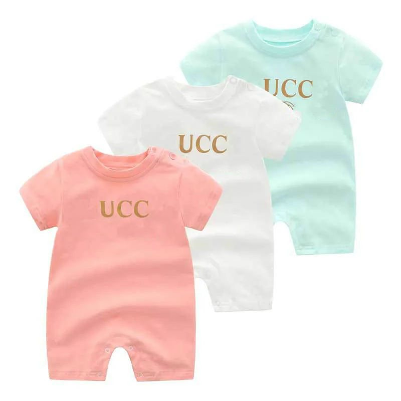 

Summer Newborn Baby Girl Boys Rompers Brand Toddler Short Sleeve Jumpsuits Cotton Infant One Pieces Outfits Pajama Bebes Clothes