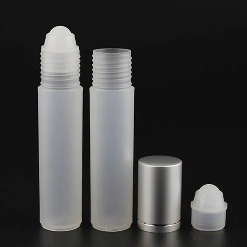 

10ML Roll On Bottle Plastic Ball Liquids Essential Oil Perfume Empty With Cap