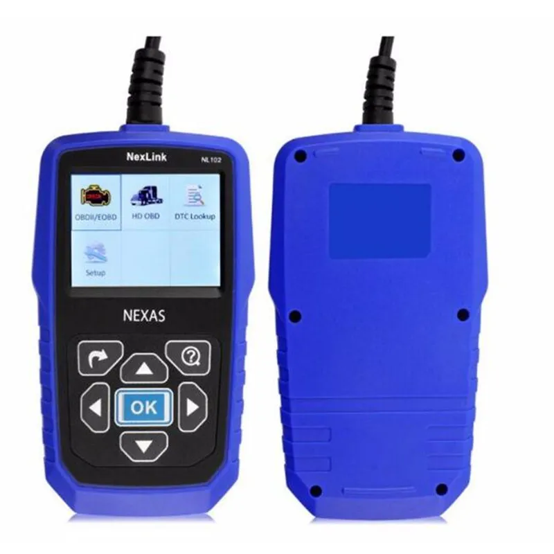Переносные автомобили NEXLINK NL102 OBD диагностический инструмент + EOBD и CAN с